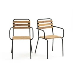 Lot De 2 Fauteuils De Jardin Juragley