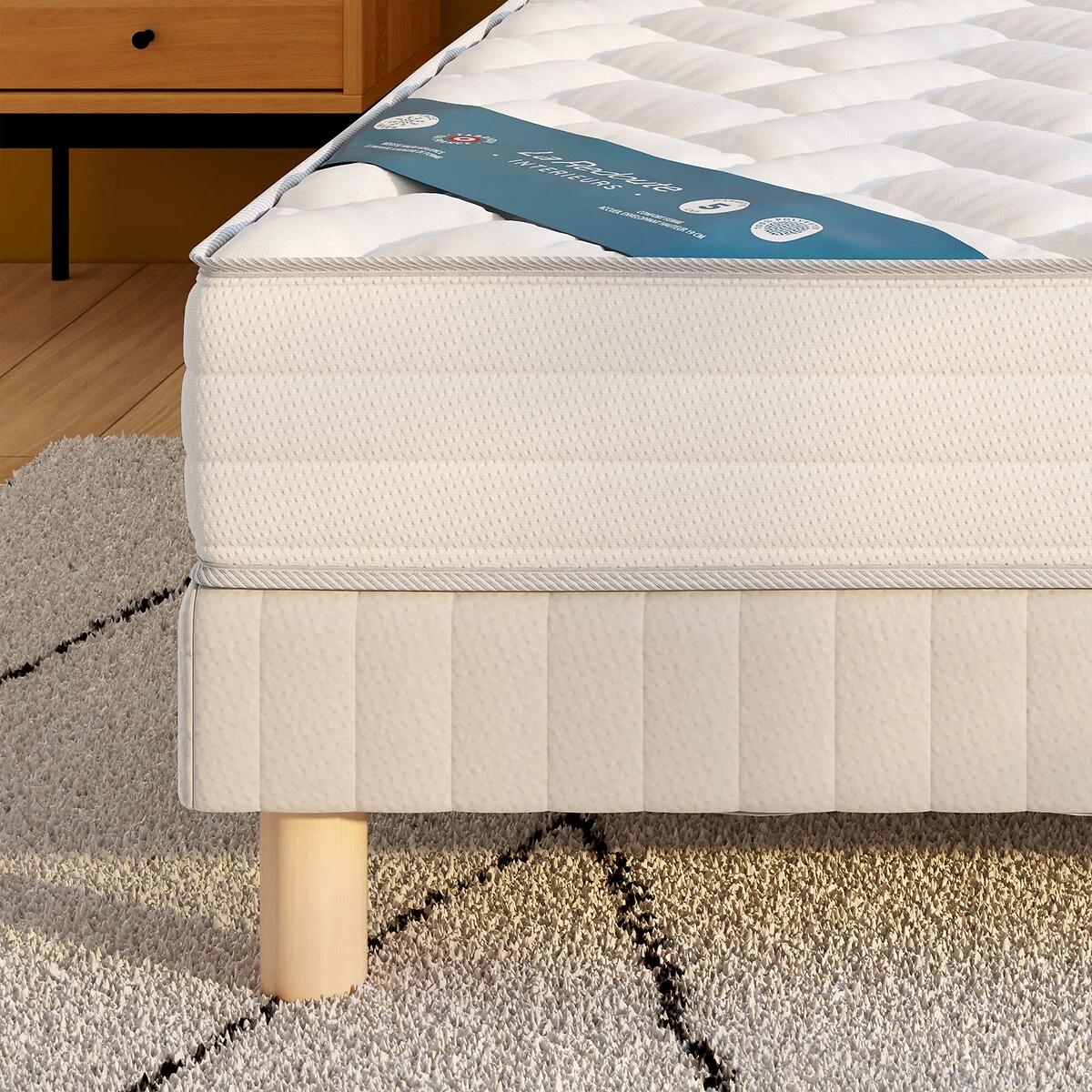 Ensemble Matelas Mousse HR Et Sommier à Lattes 4 Ensemble Matelas Mousse HR Et Sommier à Lattes – Image 2