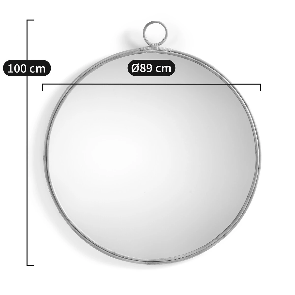Miroir Rond En Rotin, Ø89 Cm, Nogu 7 Miroir Rond En Rotin, Ø89 Cm, Nogu – Image 5