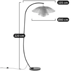Lampadaire Arc Métal Acier Et Rotin, Lola -Ameublement De Maison 0f91edb143c86d1c241a96e9d5dd6e54