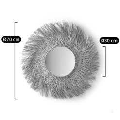 Miroir Rond Forme Soleil En Herbier Ø70 Cm, Loully -Ameublement De Maison 0febc8901b60bf01da409909641eda68
