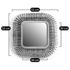 Miroir Rotin Carré L55 X H55 Cm, Tarsile -Ameublement De Maison 119dc18eb78959a6aa0e7ce02b18c90c