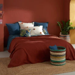 Dessus De Lit Coton Lavé, Waffle -Ameublement De Maison 1348b42b9d52113220cd55eaa3d77c53