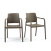 Lot De 2 Fauteuils Empilables Polypropylène, Kenta -Ameublement De Maison 14a1078a4e6a2f41b4a53862c6303a64