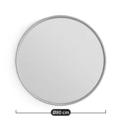 Miroir Rond Plaqué Chêne Ø80 Cm, Alaria -Ameublement De Maison 1808c33e5a1e459d14ca5da48af35878