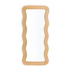 Miroir Ondulé En Rotin H180 Cm, Kiza