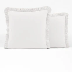 Taie D'oreiller Enfant à Volant Coton Lavé