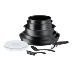 Tefal Batterie De Cuisine 10 Pièces Ingénio Black Stone