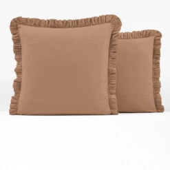 Taie D'oreiller Enfant à Volant Coton Lavé -Ameublement De Maison 209adcf4fdcc4d9464230683d6017281