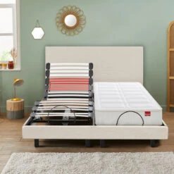 Ensemble Sommier Relaxation Horizon + Tête De Lit -Ameublement De Maison 231a7d2a9ad452809335fa27ce32501f