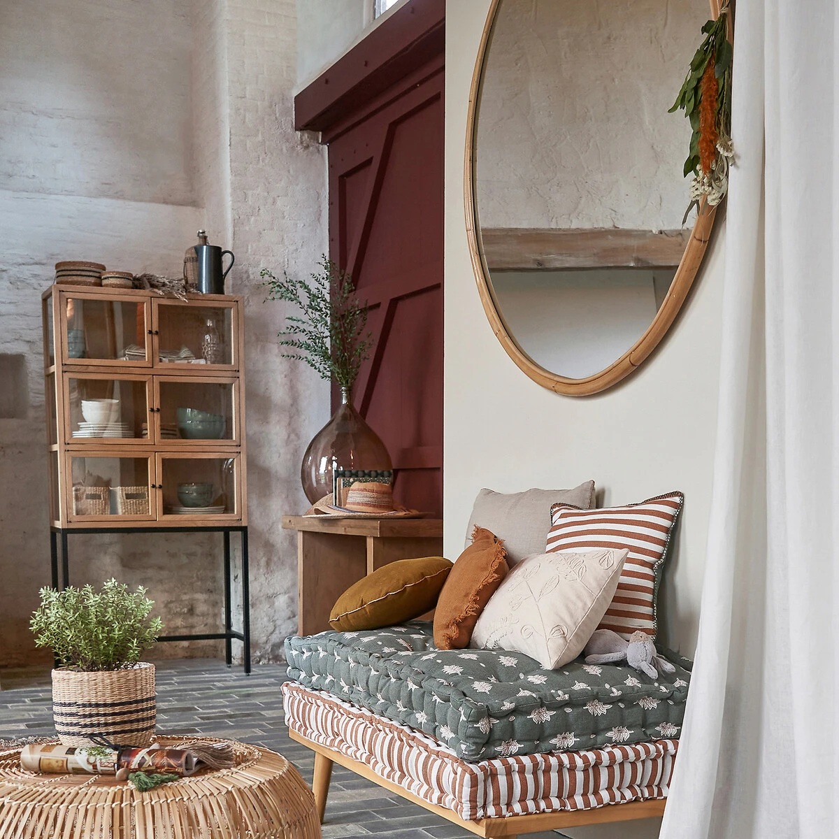 Miroir Rond En Rotin Ø120 Cm, Nogu 10 Miroir Rond En Rotin Ø120 Cm, Nogu – Image 8