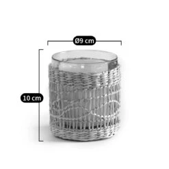 Photophore Verre Et Tressage KÉZIA -Ameublement De Maison 239a5e0b82b2c98ae6440d6297a91c98