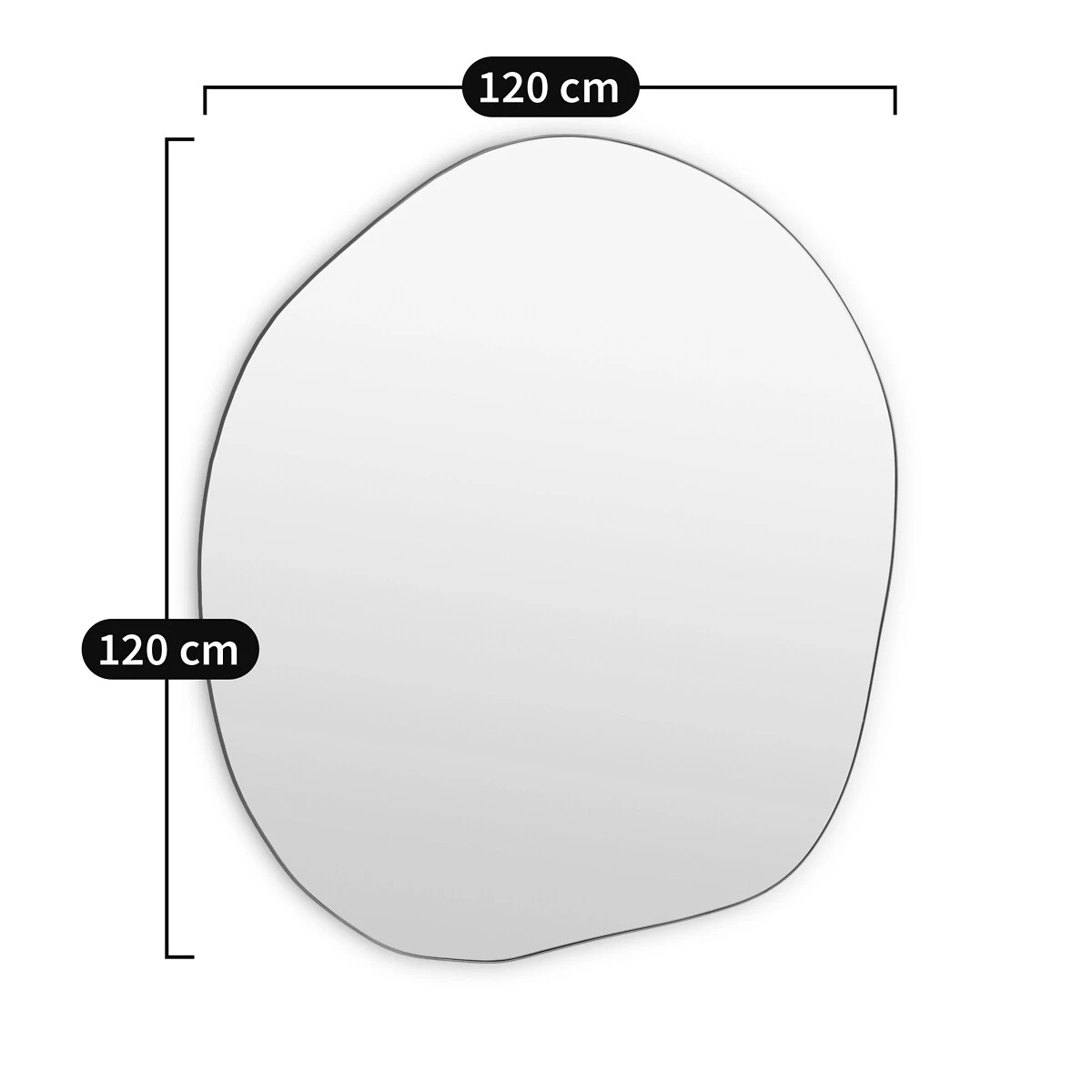 Miroir Forme Organique 120x120 Cm, Ornica 11 Miroir Forme Organique 120x120 Cm, Ornica – Image 9