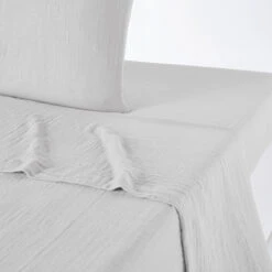 Drap Plat Uni Gaze De Coton, Kumla -Ameublement De Maison 286005ef0a75bc7b7447737b78557355