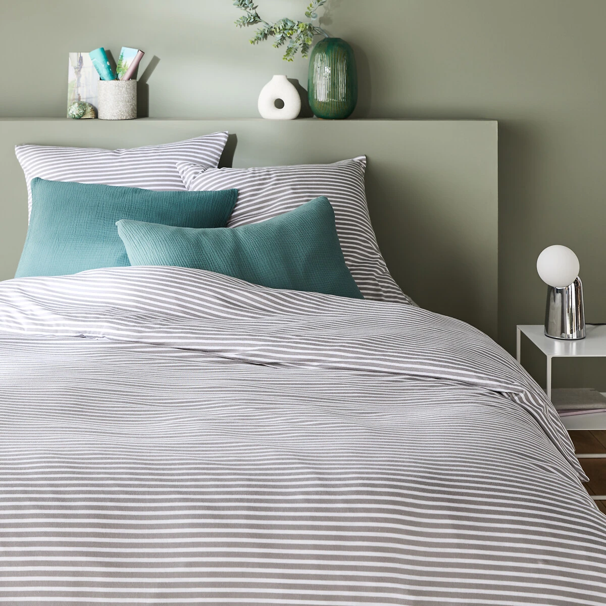 Housse De Couette Jersey Coton/modal, Dolsi Gris 3 Housse De Couette Jersey Coton/modal, Dolsi Gris