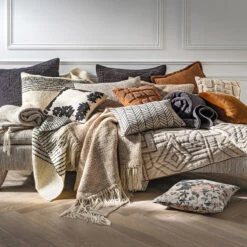 Housse De Coussin Rayée En Laine, Tadow -Ameublement De Maison 2b71ec0cb868f86695beac8e0a31639a 3