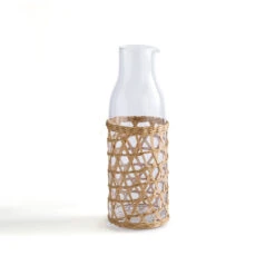 Carafe Ă Eau En Verre Et Tressage Qualimna