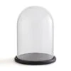Cloche En Verre Avec Socle Noir H32 Cm, Campa -Ameublement De Maison 31050ee84a9af585109c7f8d24f063a2
