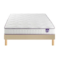 Ensemble Matelas Happy Lit + Sommier à Lattes -Ameublement De Maison 31bf5741abfe155b04cb21c7f006f3e7