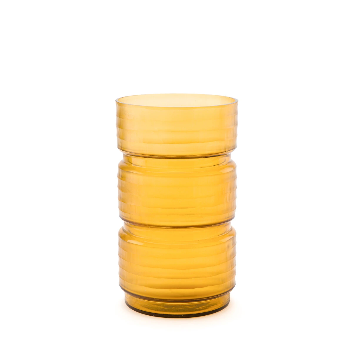 Vase En Verre Transparent Jaune, Sunira 3 Vase En Verre Transparent Jaune, Sunira