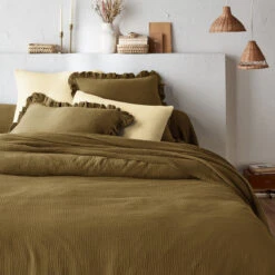 Drap Plat Uni Gaze De Coton, Kumla -Ameublement De Maison 33e6047ff5c4e3e5f53f6eef92a41c4b