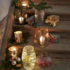 Vase Verre Rainuré Forme Cylindre H25 Cm, Afa -Ameublement De Maison 342dd5459c0894c7938fc9ac666691cf