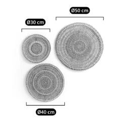 Lot De 3 Décorations Murales, Jutlo 16 Lot De 3 Décorations Murales, Jutlo -Ameublement De Maison 34c16b58b8d71228485053616388af52