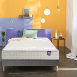 Ensemble Matelas Cosy Lit + Sommier à Lattes -Ameublement De Maison 3526ea5e15403d0b943f81f7758c0264