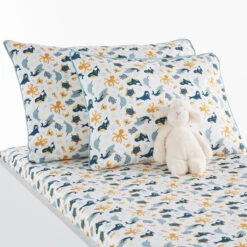 Taie D'oreiller En Coton, Azur