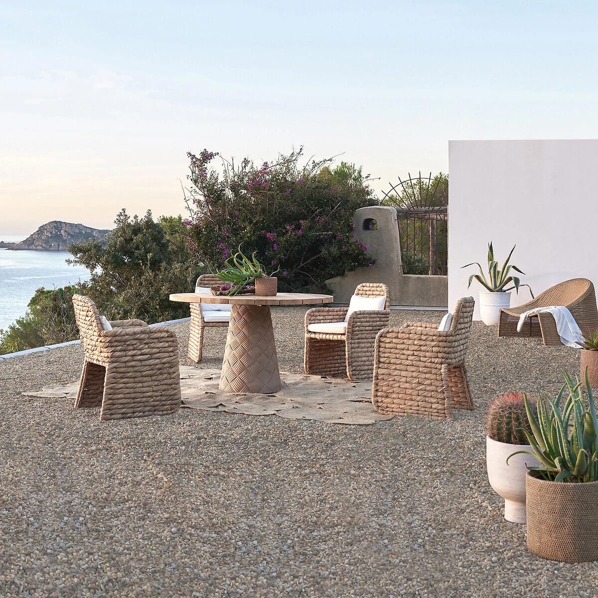 Cache-pot En Grès H30 Cm, Natte 7 Cache-pot En Grès H30 Cm, Natte – Image 5