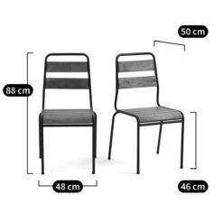Lot De 2 Chaises De Jardin Juragley -Ameublement De Maison 42283f5eeb69efd8752ed691d2a7025f