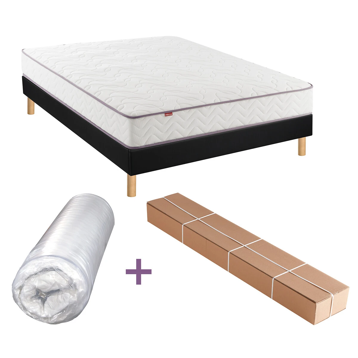 Ensemble Matelas Roulé Happy Day + Sommier En Kit 4 Ensemble Matelas Roulé Happy Day + Sommier En Kit – Image 2