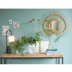 Miroir En Rotin Forme Cœur 70x60 Cm, Nogu -Ameublement De Maison 466de2700abd17f0956e0af20c574334