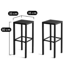 Lot De 2 Tabourets De Bar En Acier Perforé, Choe -Ameublement De Maison 48b5f2f1d369ff67f3e6f7039d8ddede