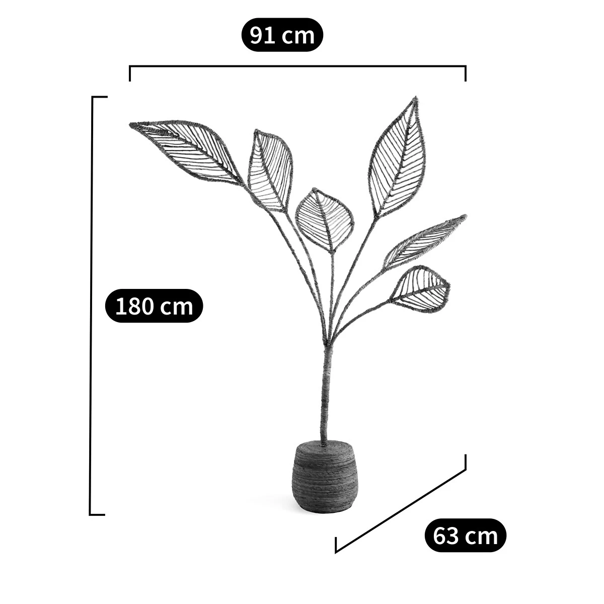 Palmier Rotin H180 Cm, Palmerai 4 Palmier Rotin H180 Cm, Palmerai – Image 2