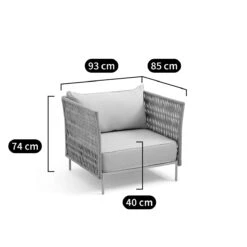 Fauteuil De Jardin Sangles Tressées, Leandra -Ameublement De Maison 4b80841d42c2d67c940e808dbc93676f