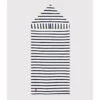 PETIT BATEAU Cape De Bain En éponge Rayée -Ameublement De Maison 4d33f80215ce5b4621e8c21d45252542
