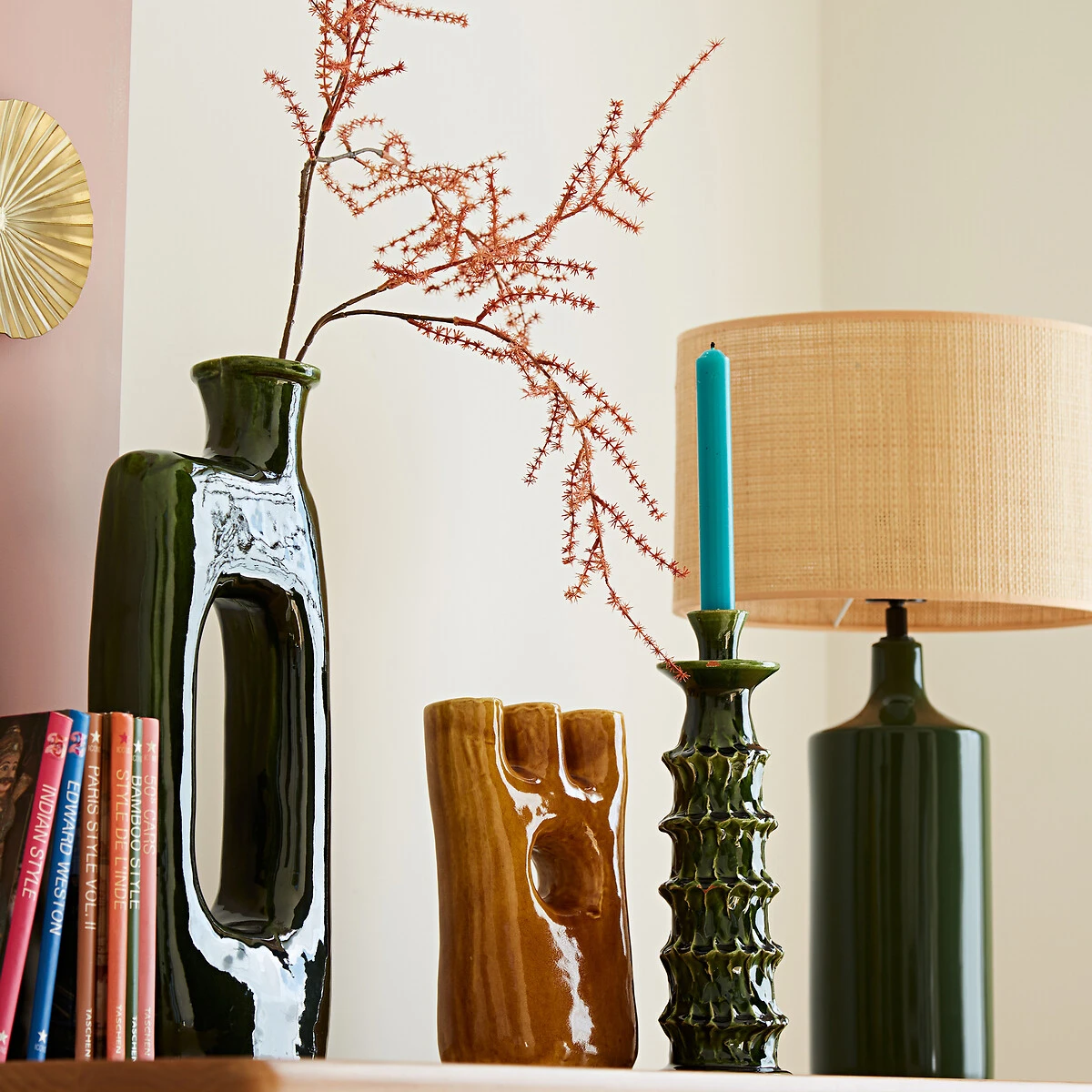 Bougeoir Droit En Terre Cuite H30cm, Makero 8 Bougeoir Droit En Terre Cuite H30cm, Makero – Image 6