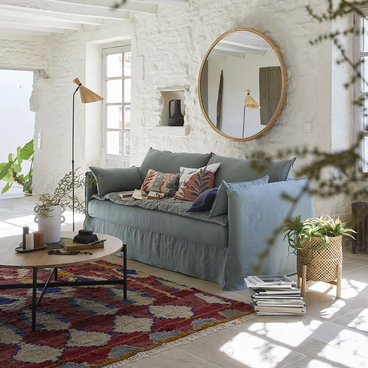 Miroir Rond En Rotin Ø120 Cm, Nogu 7 Miroir Rond En Rotin Ø120 Cm, Nogu – Image 5