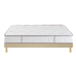 Ensemble Matelas Cosy Lit + Sommier à Lattes -Ameublement De Maison 51a633d562a28a7c2d3583c4fd127066