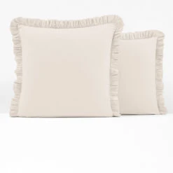 Taie D'oreiller Enfant à Volant Coton Lavé -Ameublement De Maison 526baf516f30b374c26e7e77d789812f