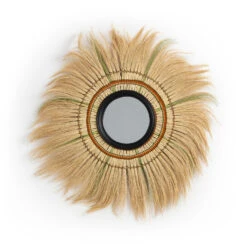 Miroir à Franges Fibres Végétales Ø120 Cm Mane -Ameublement De Maison 57313e5d280d23ef93903c1798d0035d 1