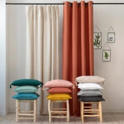 Rideau Lin/viscose Nouettes Odorie -Ameublement De Maison 583e6823f7937c2ac0cce155eda7f1c1