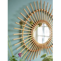 Miroir En Rotin Forme Cœur 70x60 Cm, Nogu -Ameublement De Maison 5ae96c7edf3236b38c81663dd7b49bee