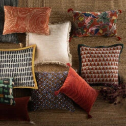 Housse De Coussin Lin Imprimé Josetta -Ameublement De Maison 604c79594310b629718ffd522e25cffd