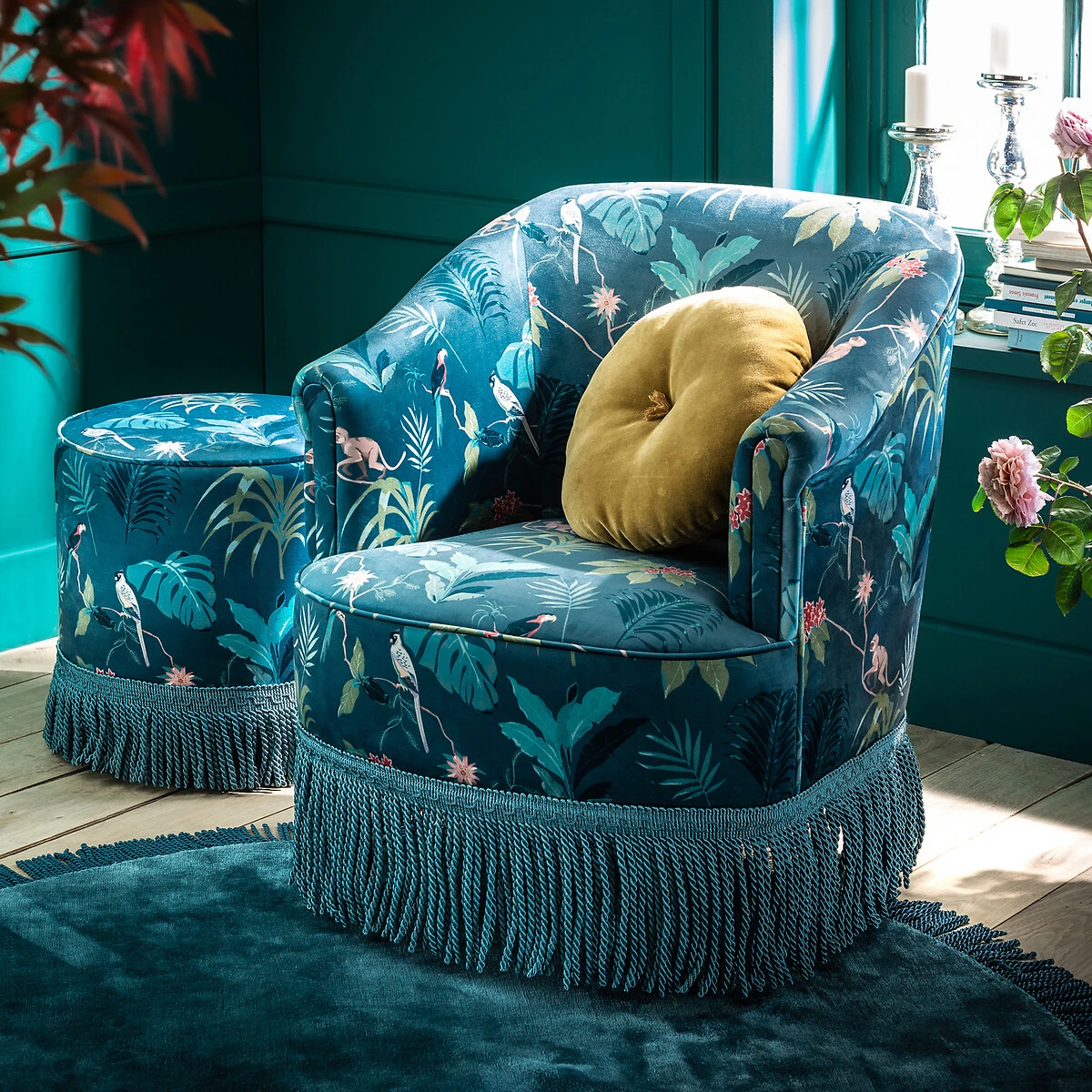 Coussin Rond Velours, Paula 11 Coussin Rond Velours, Paula – Image 9