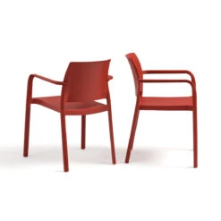 Lot De 2 Fauteuils Empilables Polypropylène, Kenta -Ameublement De Maison 635154a046891f436c19ea09964e6737