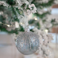 Lot De 6 Boules De Noël En Verre, Saturne -Ameublement De Maison 64e835a57f6f92f75b5349164b22b0d5