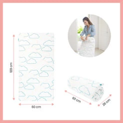 BabyMoov Matelas De Voyage Cosy'Lite Nomad 60 X 120cm -Ameublement De Maison 66a2ea5f77978c53e924b59aa9a8d8ee