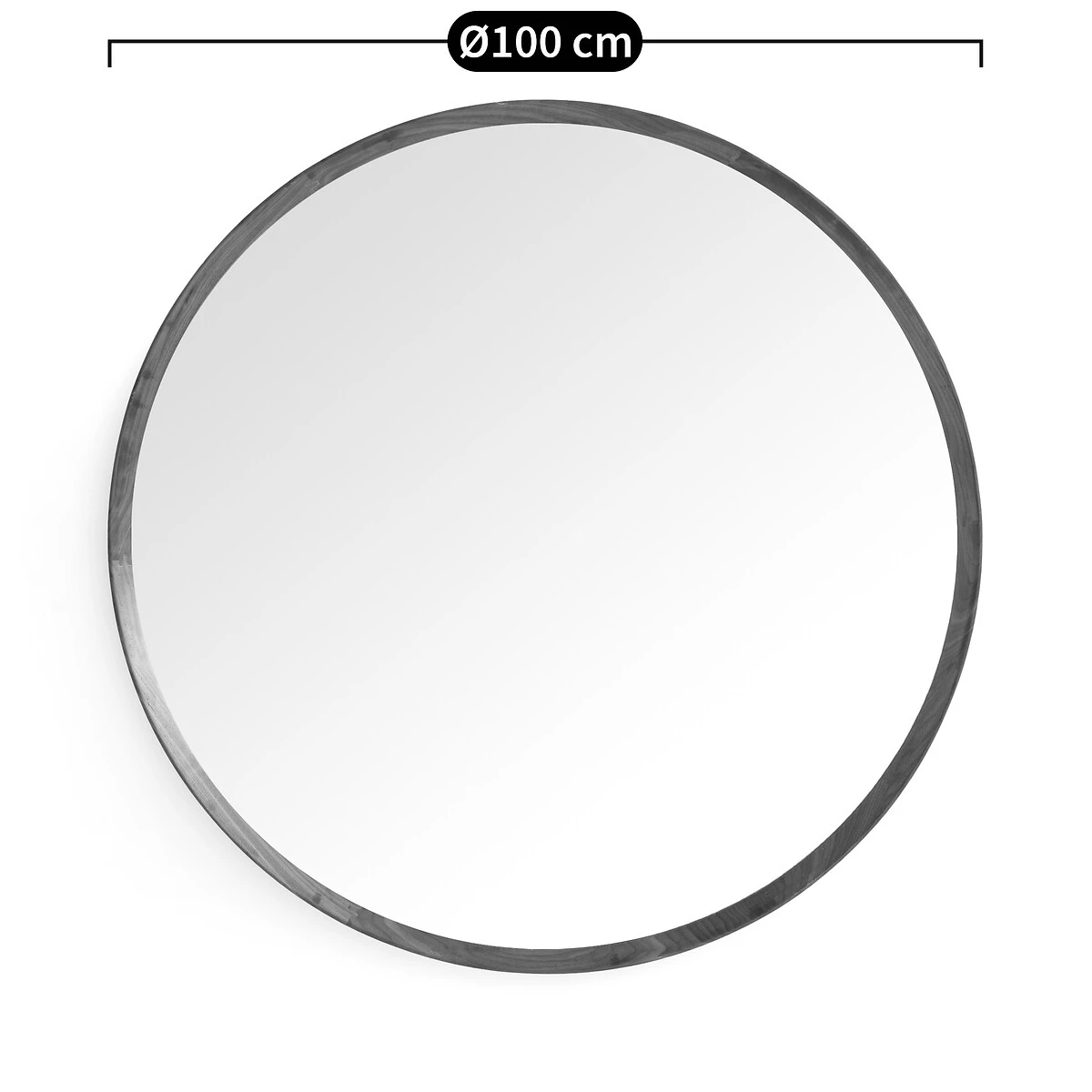 Miroir Rond Noyer Massif, Diam 100cm, Orion 9 Miroir Rond Noyer Massif, Diam 100cm, Orion â Image 7